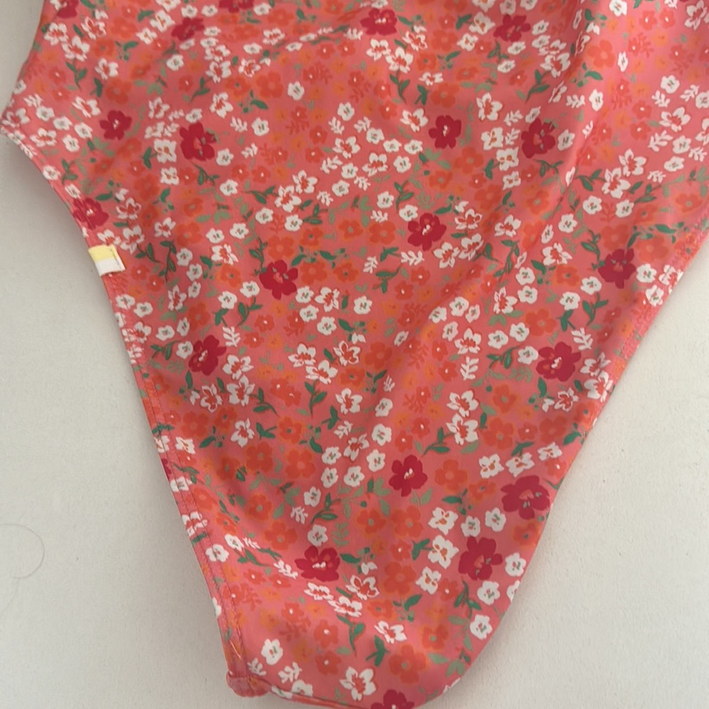 summersalt Coral Floral Halter One-Piece Swimsuit - Picture 9 of 11